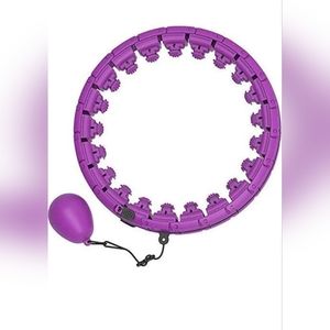 Smart Weighted Fit Hoop for Adults Weight Loss, 24 Sections Detachable Knots,